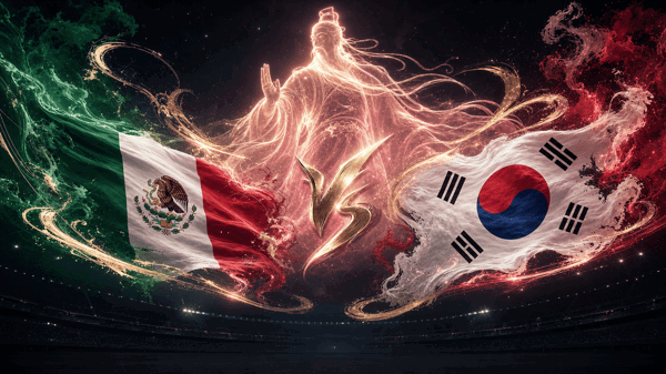 Mexico vs South Korea: two confident attacks set up a goal trade