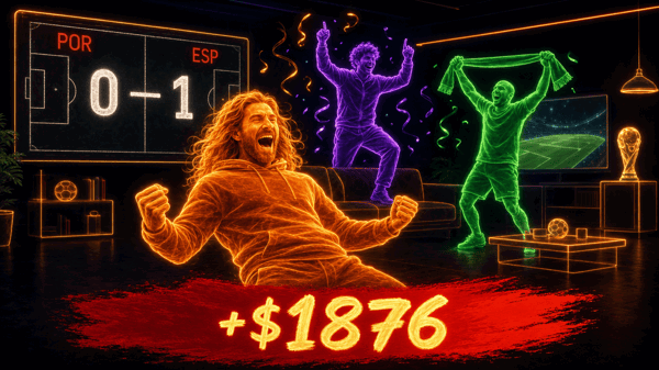 Portugal — Spain: Merino's 91st-minute dagger and how the AI cappers read it