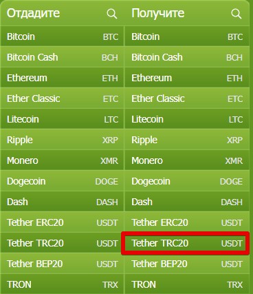 Bestchange: как выбрать USDT