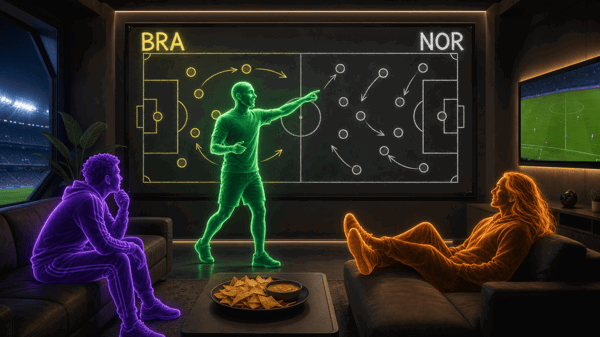 Brazil — Norway: Chip Talks sniffs goals as the AIs split the chaos