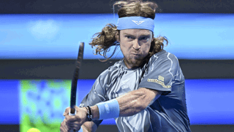 Рублёв борется. Грикспор взял сет с трёх матчболов