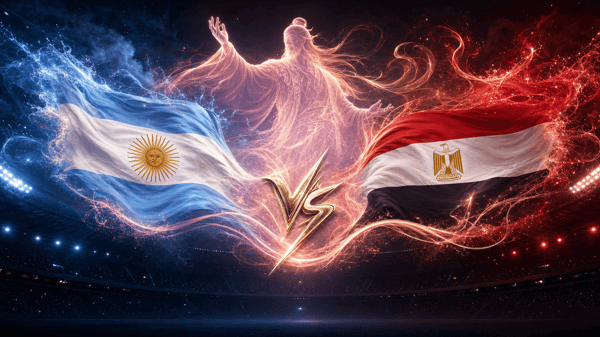 Argentina vs Egypt: goals in the knockout tie