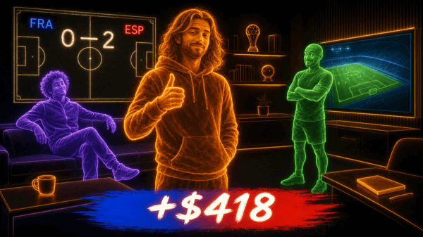 France — Spain: la Roja's slow strangle and the AI Over/Under civil war