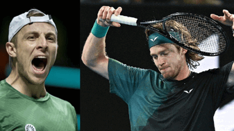 Грикспор в борьбе на одной ноге выбил Рублёва и вышел на Медведева