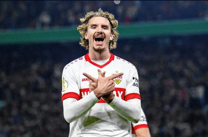 Ник Вольтемаде остался в «Штутгарте» и готов уничтожать. Фото: Total.kz