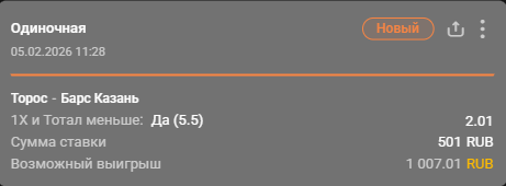 Торос – Барс / Для конкурса «Ставкомат»