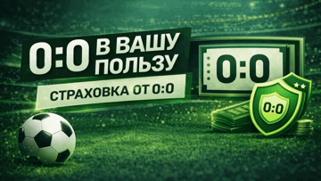 «0:0 в вашу пользу» – страховка ставок на футбол от БК «Лиги Ставок»