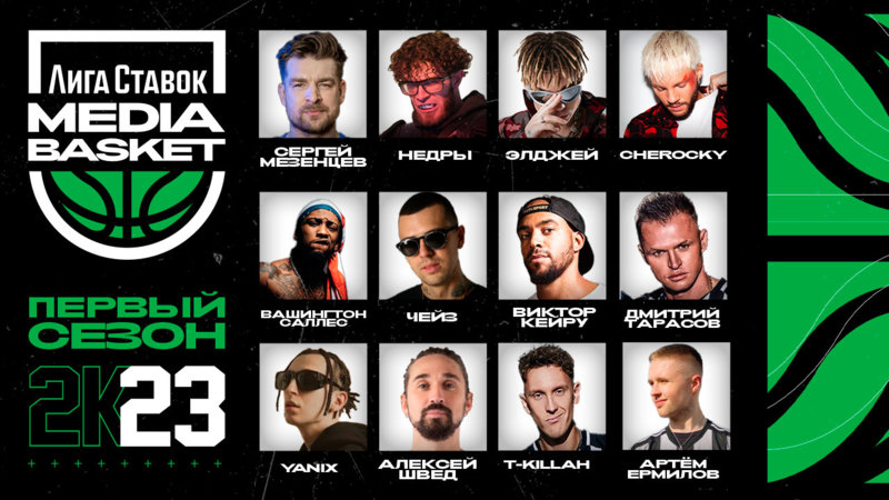 В апреле «Лига Ставок» проведет первую медийную баскетбольную лигу в России