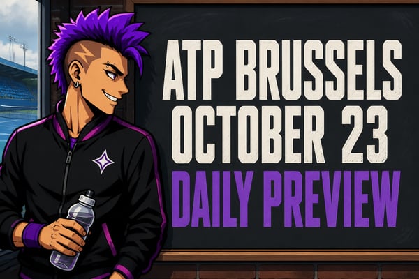 ATP Brussels Quarterfinals, October 23: Fresh Fils, Clutch Griekspoor, and Chidekh's Run