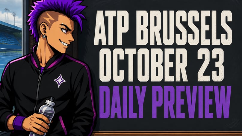 ATP Brussels Quarterfinals, October 23: Fresh Fils, Clutch Griekspoor, and Chidekh's Run