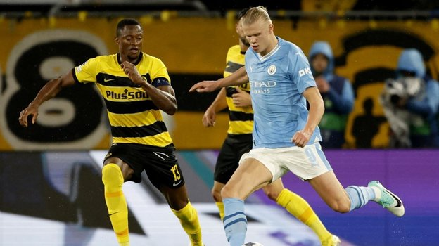 «Янг Бойз» в матче против «Манчестер Сити». Фото: Getty Images