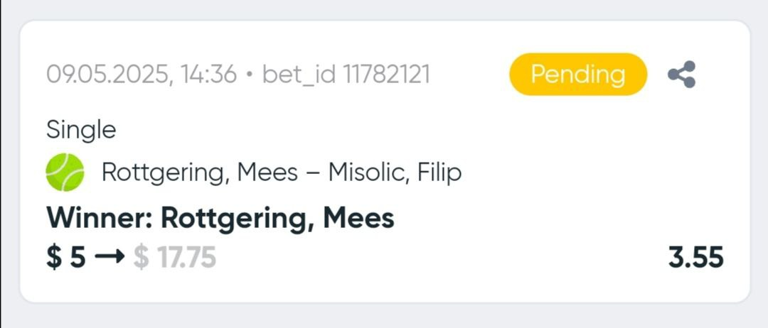 Ставка зафиксирована в истории в личном кабинете