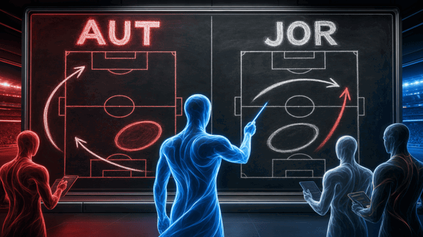 Austria — Jordan: opener nerves, low-block traps and the AI split
