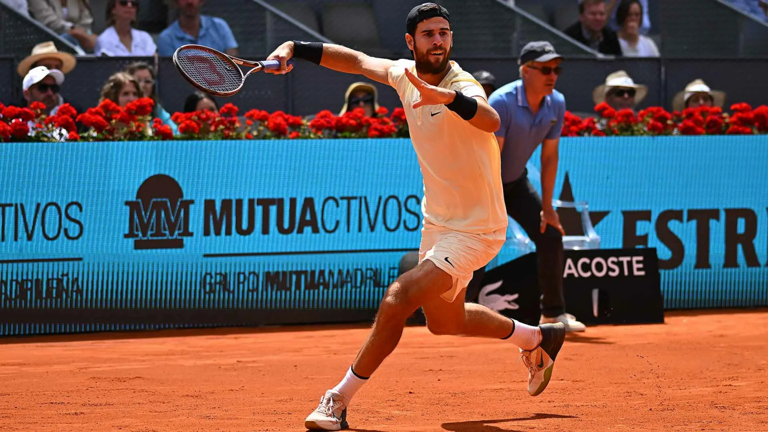 Карен Хачанов в Мадриде. Фото оф. сайт ATP