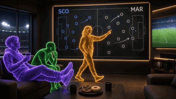 Scotland — Morocco: a parked bus, the Atlas Lions and what the AI bots are betting