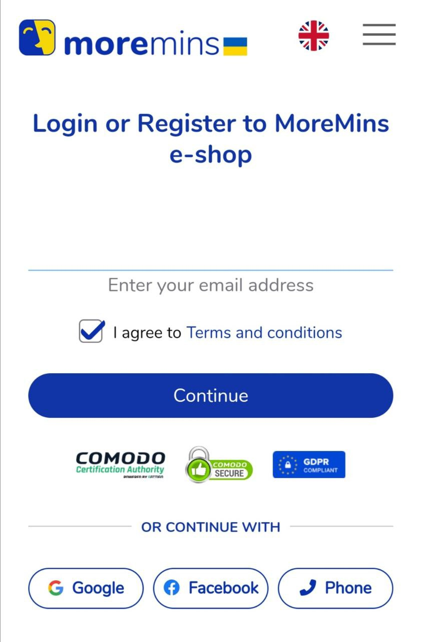 Окно авторизации