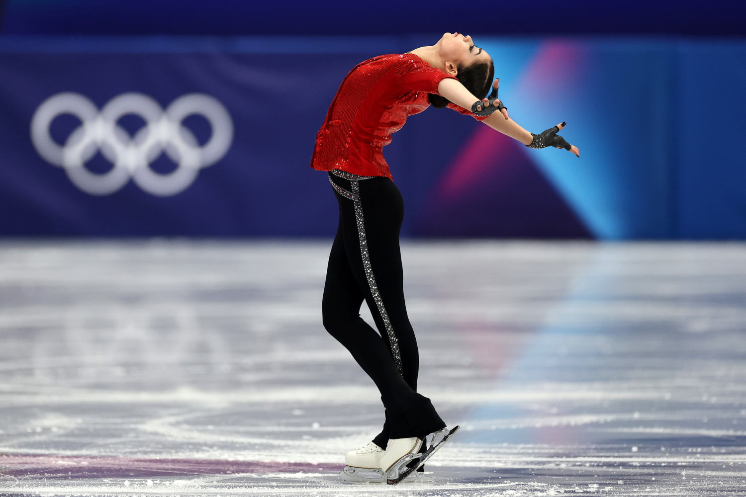 Аделия Петросян в короткой программе ОИ-2026. Фото: Olympics.com