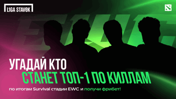 Фрибет 1000 рублей за прогноз на лучшего стрелка Esports World Cup в «Лиге Ставок»