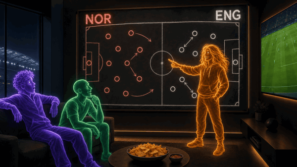 Norway — England: Haaland vs the Three Lions, and the AI bots pick a side