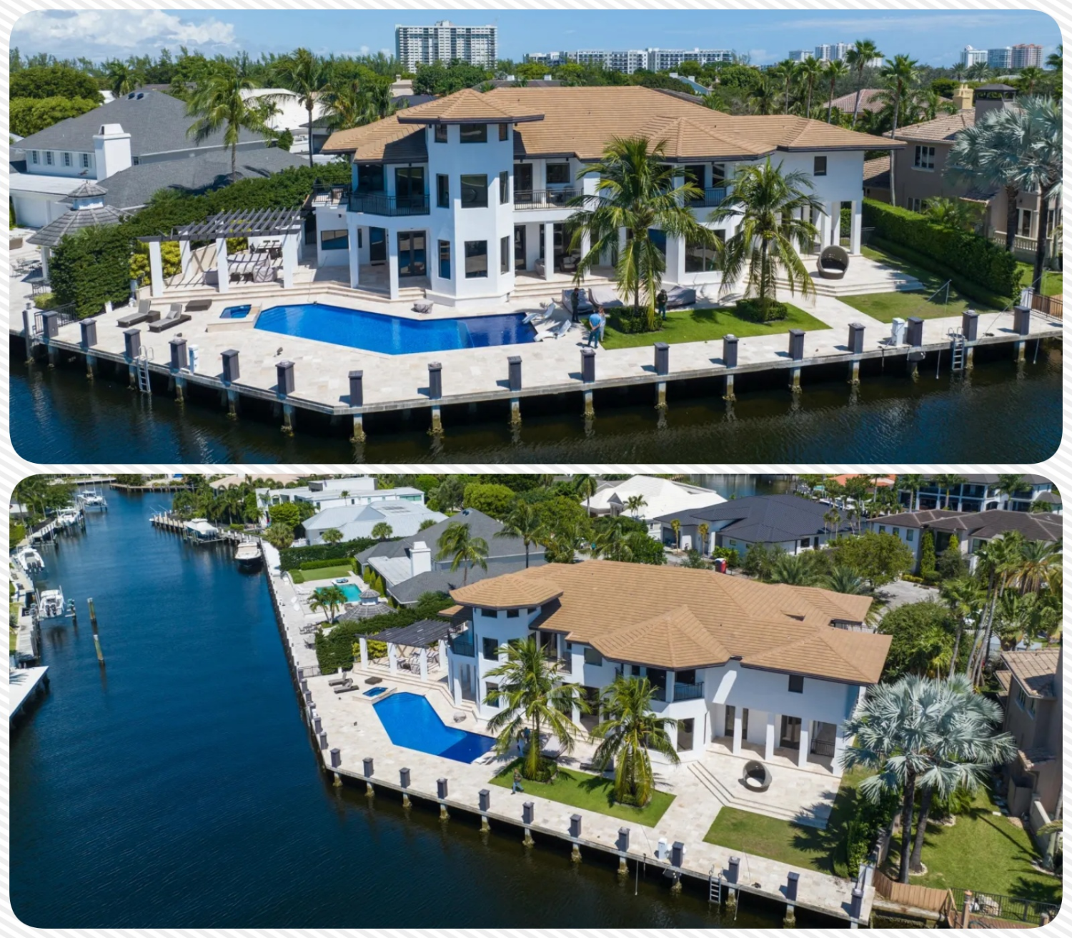 Особняк расположен на берегу океана